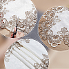 Polyester Embroidery Flower  Lace Ribbon OCOR-WH0082-328-5