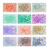 6 Styles Gradient Color Transparent Painted Glass Beads Strands DGLA-YW0001-28A-2