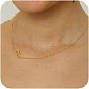Brass Initial Link Chain Necklaces for Women FS-WG848C9-18-1