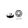 Brass Grade A Rhinestone Spacer Beads RB-A014-Z6mm-02S-3