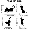 6Pcs 6 Styles PET Hollow Out Drawing Painting Stencils DIY-MA0001-95B-2