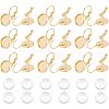 Unicraftale DIY Flat Round Blank Dome Earring Making Kit DIY-UN0003-78-1