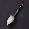 Natural Quartz Crystal Dowsing Pendulums G-L524-06R-07-4