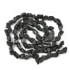 Raw Rough Natural Black Tourmaline Beads Strands G-M453-A01-02-3