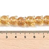 Gold Sand Lampwork Beads Strands LAMP-P069-02A-08-3
