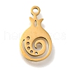 201 Stainless Steel Pendants STAS-R136-01G-04-1