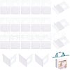 HOBBIESAY 300Pcs Transparent PVC Self Adhesive Hang Tabs CDIS-HY0001-01-1