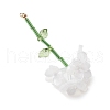 Resin Flower Pendants PALLOY-TA00251-01-3