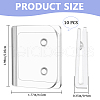 CREATCABIN 5 Sets Self Adhesive ABS Plastic Shower Curtain Clips DIY-CN0003-12-2