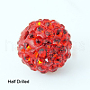 Polymer Clay Rhinestone Beads X-RB-H258-HD8mm-227-2
