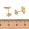 Ion Plating(IP) 304 Stainless Steel Stud Earring Findings STAS-I206-01G-3