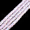AB Color Plate Glass Beads Strands EGLA-P051-06A-C-5
