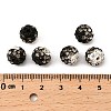 Two-Tone Color Handmade Polymer Clay Disco Ball Beads RB-R041-07-2