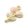 Alloy Enamel Pendants ENAM-F151-02G-2