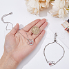 Olycraft 1Pc Alloy Heart Link Silder Bracelets SJEW-OC0001-01-3