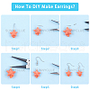 SUNNYCLUE DIY Starfish Shape Dangle Earring Making Kits DIY-SC0012-42P-4