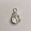 Baking Painted Transparent Glass Pendants X1-PALLOY-TAC0062-01-1