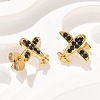 304 Stainless Steel Stud Earrings EJEW-F361-09G-5