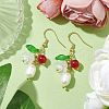 Mother's Day Jewellery Natural Cultured Freshwater Pearl Dangle Earrings EJEW-JE05860-01-2