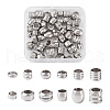 Mega Pet 72Pcs 12 Style 201 Stainless Steel Beads STAS-MP0001-12-1