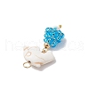 Marine Organism Glass Pendants PALLOY-MZ00700-02-4