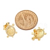 Rack Plating Brass Micro Pave Clear Cubic Zirconia Stud Earrings for Women EJEW-C125-31G-5
