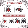 WADORN 16Pcs 4 Styles Alloy Rhinestone Pendants RB-WR0001-02-2