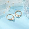 Mother's Day Jewellery Nuggets Natural Cultured Freshwater Pearl Finger Rings RJEW-JR00697-01-2