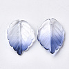 Two Tone Transparent Spray Painted Glass Pendants GLAA-S054-006D-01-2