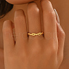 Brass Finger Rings for Women QY0755-1-4