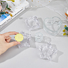 Fingerinspire 5Pcs 5 Styles Glass Tealight Candle Holder AJEW-FG0003-37-3