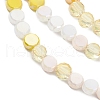 Gradient Color Electroplate Glass Bead Strands GLAA-E042-03B-3