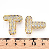 Brass Micro Pave Cubic Zirconia Pendants KK-N254-06G-T-3