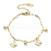 304 Stainless Steel Bracelets BJEW-R003-03G-02-2