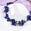 Adjustable Natural Lapis Lazuli Braided Bead Bracelets for Women BJEW-U035-02G-2