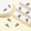 10Pcs Owl Shaped Alloy Rhinestone Connector Charms PALLOY-CJ0002-63-5