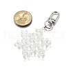 Electroplate Glass Snowflake  Pendant Decoration HJEW-TA00351-3