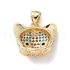 Brass Micro Pave Cubic Zirconia Pendants KK-M240-10-4