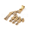 Mother's Day Ion Plating(IP) 304 Stainless Steel Pendants STAS-U002-06G-2