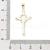 Real 18K Gold Plated Brass Micro Pave Cubic Zirconia Pendants KK-A209-08G-01-3