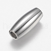 304 Stainless Steel Magnetic Clasps with Glue-in Ends STAS-F149-05P-2