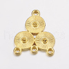 Alloy Rhinestone Connector Settings EA10684Y-G-1