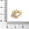 Brass Micro Pave Cubic Zirconia Pendants KK-D283-27G-3