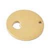 304 Stainless Steel Pendants STAS-D365-06G-2