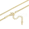 Brass Rhinestone Chain Necklace Making NJEW-U008-01G-2