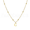 Stainless Steel Initial Pendant Necklaces for Women FS-WG8123A-14-2
