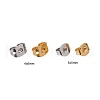 800Pcs 4 Style Brass Ear Nuts KK-LS0001-23-4