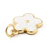 Rack Plating Brass Enamel Charms X-KK-G387-09G-4