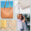 Gorgecraft 4Pcs 4 Styles Tibetan Style Alloy Keychain AJEW-GF0009-12-5
