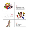 Fashewelry About 5500Pcs 11 Colors Glass Pointed Back Rhinestone RGLA-FW0001-04-2